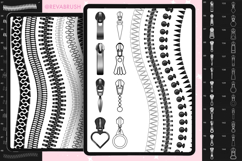 155 Procreate Zipper Button Stitch Fashion Fabric Brushes Product Image 3