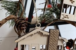 Retro Putz House Ornaments - Laser Cut File Product Image 5