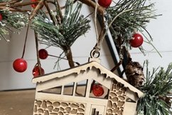 Retro Putz House Ornaments - Laser Cut File Product Image 6