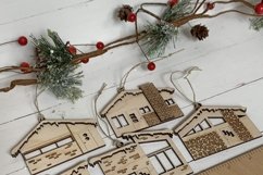 Retro Putz House Ornaments - Laser Cut File Product Image 4