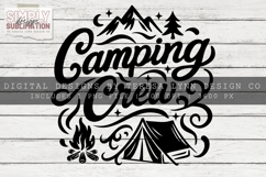 Camping Crew T-shirt Design | Sublimation | DTF |PNG Product Image 4