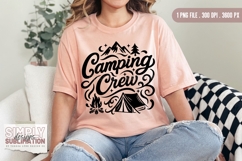 Camping Crew T-shirt Design | Sublimation | DTF |PNG Product Image 3