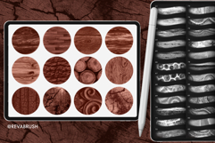 175 Procreate Wood Tree Interior Textures brushes Product Image 3