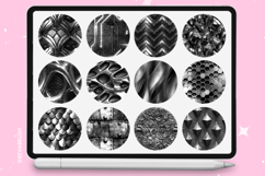 185 Procreate Metal Interior Gold Silver Texture brushes Product Image 6