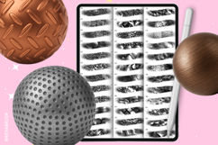 185 Procreate Metal Interior Gold Silver Texture brushes Product Image 5