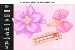 150 Procreate Hair Curly Outline Anime Manga dynamic brushes Product Image 5