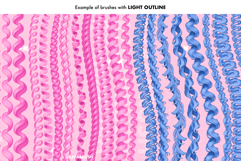 150 Procreate Hair Curly Outline Anime Manga dynamic brushes Product Image 8