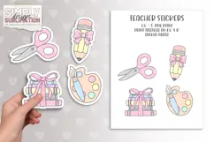 Pastel Teacher Design | Tumbler, T-shirt Png, and Stickers Product Image 4