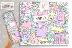 Pastel Teacher Design | Tumbler, T-shirt Png, and Stickers Product Image 6