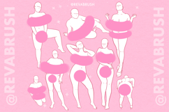 Procreate Female Body positive pose Adult Mature brushes Product Image 3