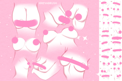 Procreate Breast Bust Adult Mature Pose Female brushes Product Image 2