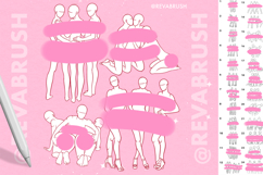 Procreate Adult Mature Female Figures Pose brushes Product Image 3