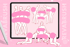 Procreate Adult Mature Female Figures Pose brushes Product Image 5