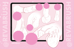 Procreate Male Pose Anatomy Adult Reference stamp brushes Product Image 2