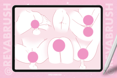 Procreate Female Pose Anatomy Manga Anime Adult brushes Product Image 3