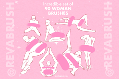 Procreate Women Female Pose Reference Body stamp brushes Product Image 2