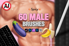 Procreate Adult Pose Mature Male Manga Anime Comics brushes Product Image 1