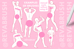 Procreate Adult Pose Mature Male Manga Anime Comics brushes Product Image 2