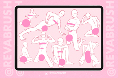 Procreate Adult Pose Mature Male Manga Anime Comics brushes Product Image 5