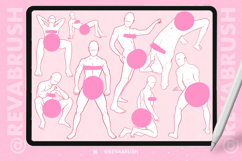 Procreate Adult Pose Mature Male Manga Anime Comics brushes Product Image 6