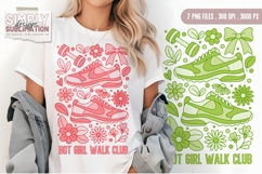 Hot Girl Walk Club | 7 Color Variations | Sublimation Design Product Image 4