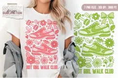Hot Girl Walk Club | 7 Color Variations | Sublimation Design Product Image 4