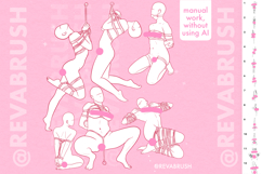 Procreate Adult Shibari Pose Mature Brushes Product Image 4