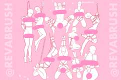 Procreate Adult Shibari Pose Mature Brushes Product Image 6