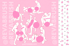 Procreate Adult Male Pose Love Gay Manga pose brushes Product Image 5