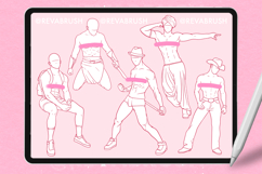 Procreate Adult Mature Male Anatomy pose stamp brushes Product Image 4