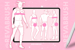 Procreate Adult Mature Male Anatomy pose stamp brushes Product Image 3