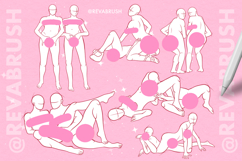 100 Procreate Couple Love Pose Mature Adult brushes Product Image 3