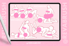100 Procreate Couple Love Pose Mature Adult brushes Product Image 4