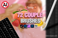 Procreate Couple Love Mature pose reference body brushes Product Image 1