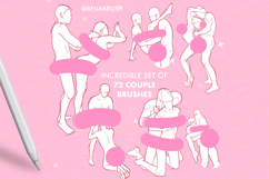 Procreate Couple Love Mature pose reference body brushes Product Image 2
