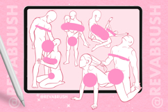 Procreate Couple Love Mature pose reference body brushes Product Image 4