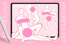 Procreate Couple Love Mature pose reference body brushes Product Image 3