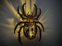 Spider Lantern Set of 4 Halloween Lamp with Creepy Designs Product Image 4