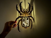 Spider Lantern Set of 4 Halloween Lamp with Creepy Designs Product Image 14