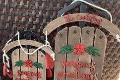 Season&#039;s Greetings Sled Door Hangers Product Image 2