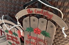 Season&#039;s Greetings Sled Door Hangers Product Image 6