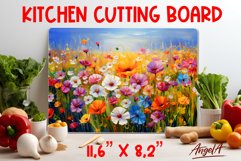 Flowers cutting board / Kitchen cutting board, wall decor Product Image 1