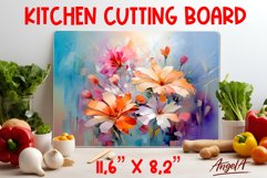 Flowers cutting board / Kitchen cutting board, wall decor Product Image 1