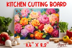 Kitchen cutting board, wall decor / flowers cutting board Product Image 1