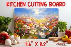 Flowers cutting board / Kitchen cutting board, wall decor Product Image 1