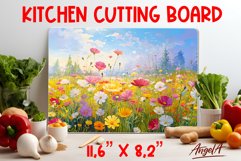 Flowers cutting board / Kitchen cutting board, wall decor Product Image 1