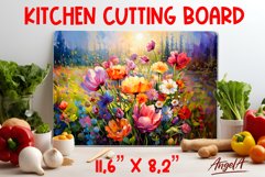 Flowers cutting board / Kitchen cutting board, wall decor Product Image 1