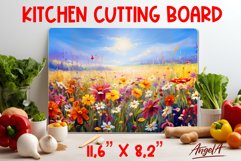 Flowers cutting board / Kitchen cutting board, wall decor Product Image 1