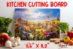 Flowers cutting board / Kitchen cutting board, wall decor Product Image 1