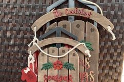 Season&#039;s Greetings Sled Door Hangers Product Image 9
